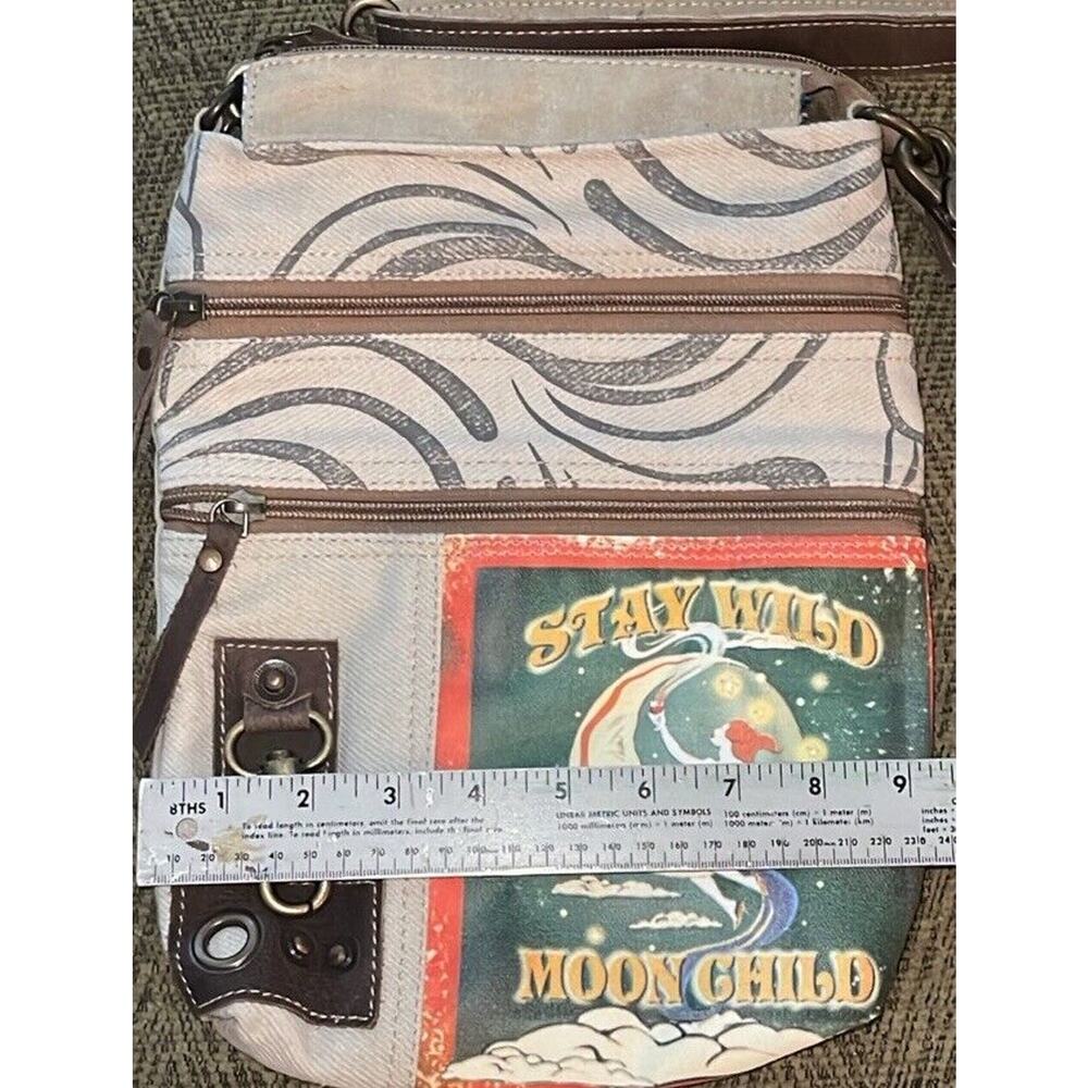 RAE’S STAY WILD MOONCHILD CROSSBODY Woman’s adjustable Strap Hippie Style Purse - Picture 8 of 12